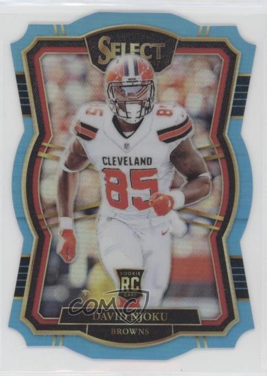 2017 Panini Select Light Blue Prizm 59/99 David Njoku #120 Rookie RC 0c2t