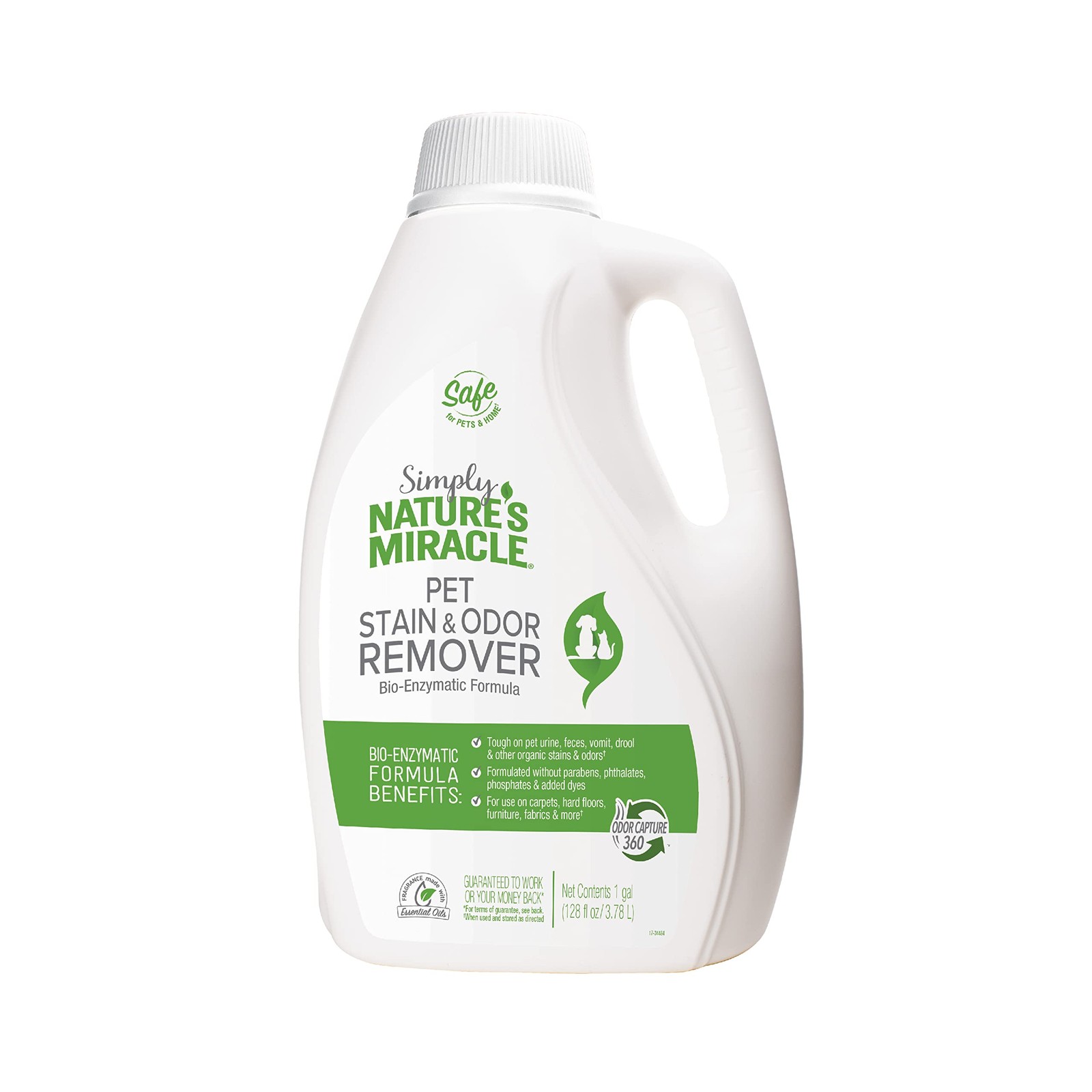 Nature's Miracle Simply Pet Stain & Odor Remover, 128oz, 86%