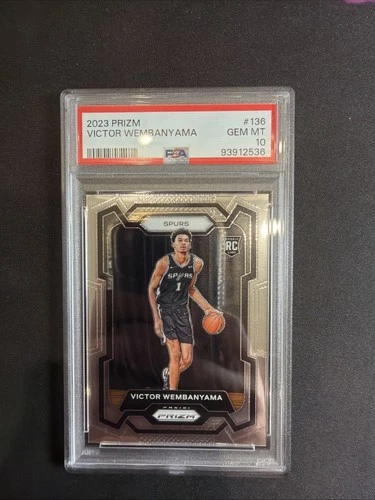 2023-24 Panini Prizm Victor Wembanyama #136 (RC) PSA 10