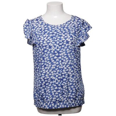 Next, Top, Größe: 36, model: bluzka koszulowa, Blau/Weiß, Polyester, Print #kil