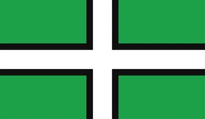 Devon Flag Self Adhesive Vinyl Sticker