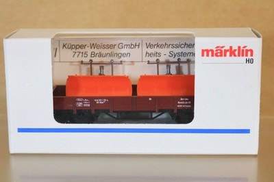 Märklin 4423 Sondermodell DB Kupper Weisser Flachwagen mit Ladegerät 6on