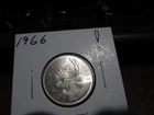 1966 - Canada silver 25 cent - Canadian quarter