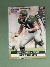 Jeff Criswell 1991 Pro Set New York Jets #245 BB888