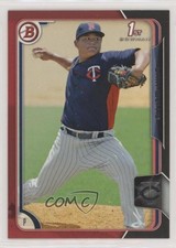 2015 Bowman Prospects Black-Red Chih-Wei Hu #BP112 3e3