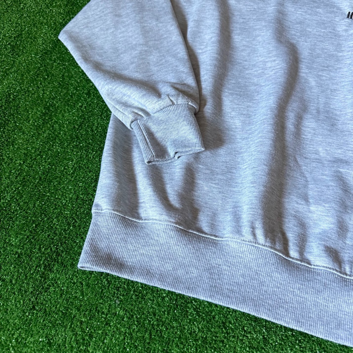 Essential Basic Long Sleeve Crew Neck Heather Gra… - image 4