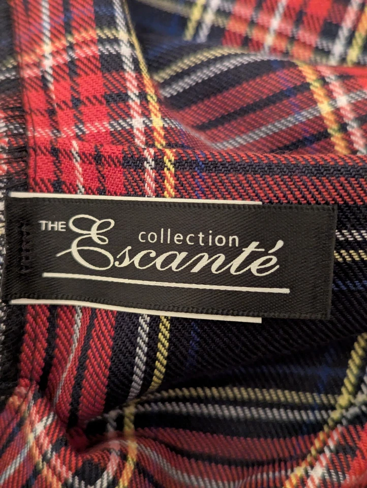 Escanté Plaid Pleated Mini Skirt 1X/2X Red Tartan Schoolgirl Costume NWT Plus SZ - Image 4 of 4