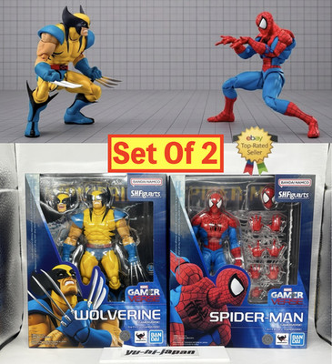 S.H.Figuarts Spider-Man & Wolverine GAMERVERSE Set Of 2 Action Figure Japan New