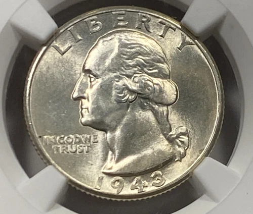 1943-D 25c Washington Quarter NGC MS64 Item 9768