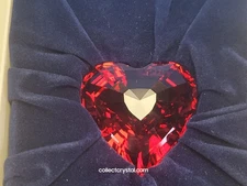 SWAROVSKI CRYSTAL RED HEART Paperweight SCS MEMBER GIFT # 679352