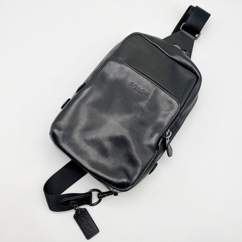 Coach Shoulder Bag Gotham Pack Black Cc108 - Picture 17 of 17