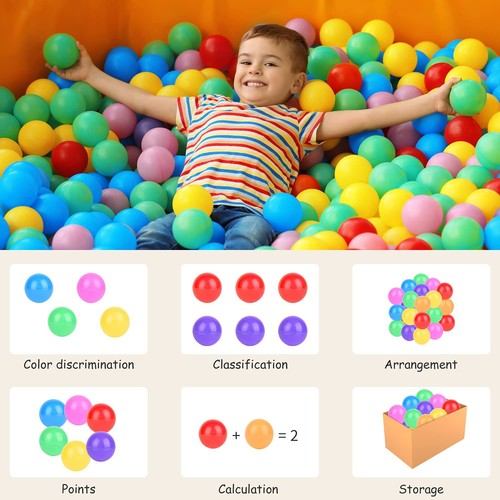 Ball Pit Balls for Baby and Toddler Phthalate Free BPA Free Crush Proof Plast... - Picture 6 of 7