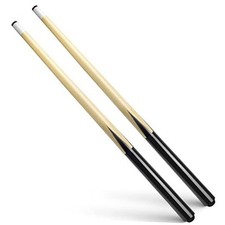 Wooden Billiard House Cue Sticks Shorty Cues Pool Cues for Kids 36 Set of 2