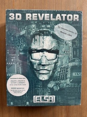 ELSA 3D REVELATOR LUNETTE 3D - PC ERAZOR VICTORY WINNER VIPER BLASTER TNT2 - NEU