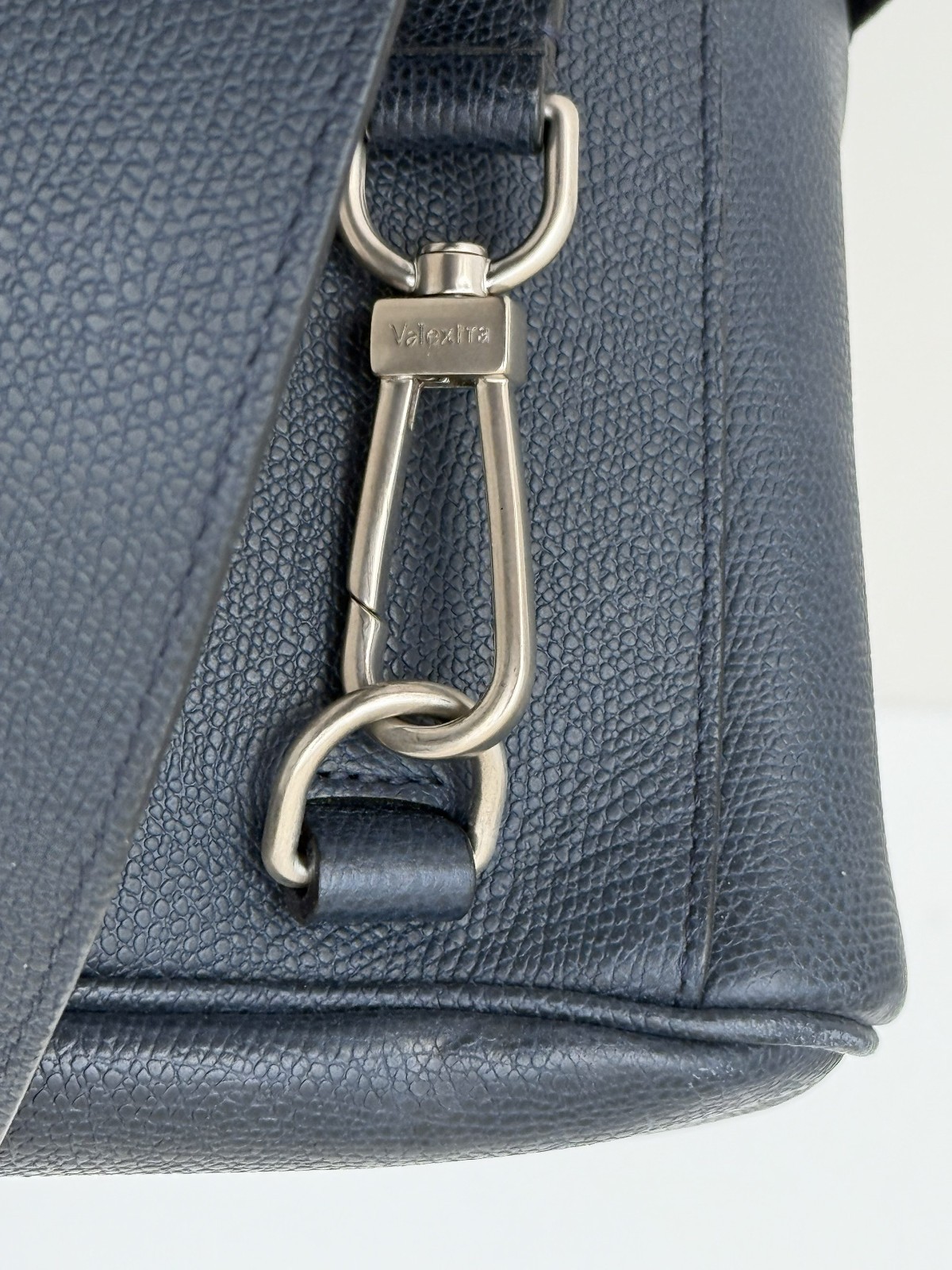 Valextra Italy, Grained Leather Structured Backpa… - image 8