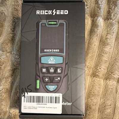 RockSeed S2 Laser Distance Measurer 100m/328ft LCD Display Black Plastic