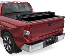 Best Tonneau Cover for Toyota Tundra Soft Quad Fold Truck Bed Tonneau Cover Fit Toyota Tundra 2014-2021 6.5FT 78.7 In