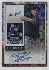 2015 Panini Contenders Draft Ticket Cracked Ice /23 Thomas Szapucki #37 Auto 4g8