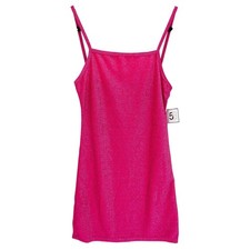 5B Pink Metallic Bodycon Mini Dress L NWT Minor Snag