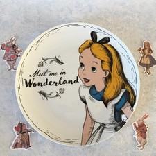 Brand new!  Disney Alice Dinner plate Meet Me in Wonderland 27cm