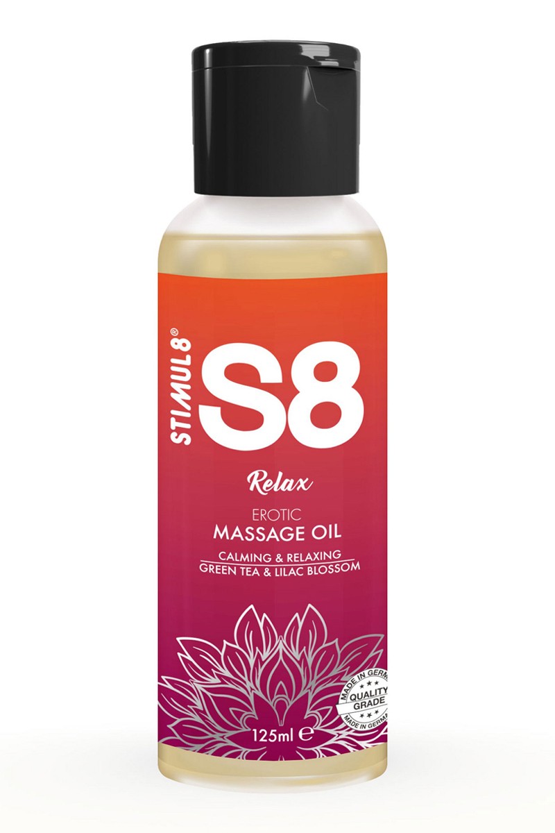 Huile de massage érotique calmante S8 Relax pour détendre le corps à deux