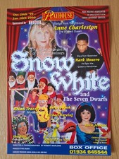 1999-00 Weston Super Mare Playhouse Panto Flyer. Anne Charleston, Mark Monero.