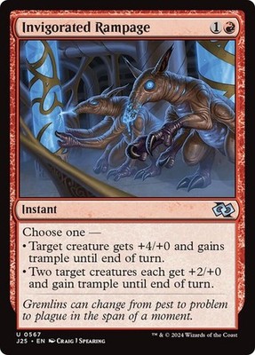 MTG - Invigorated Rampage - J25 - Magic the Gathering