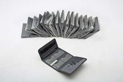 17 - Black Memory Card CF/SD card folding Wallet x17 Cases++New old Stock++LOT