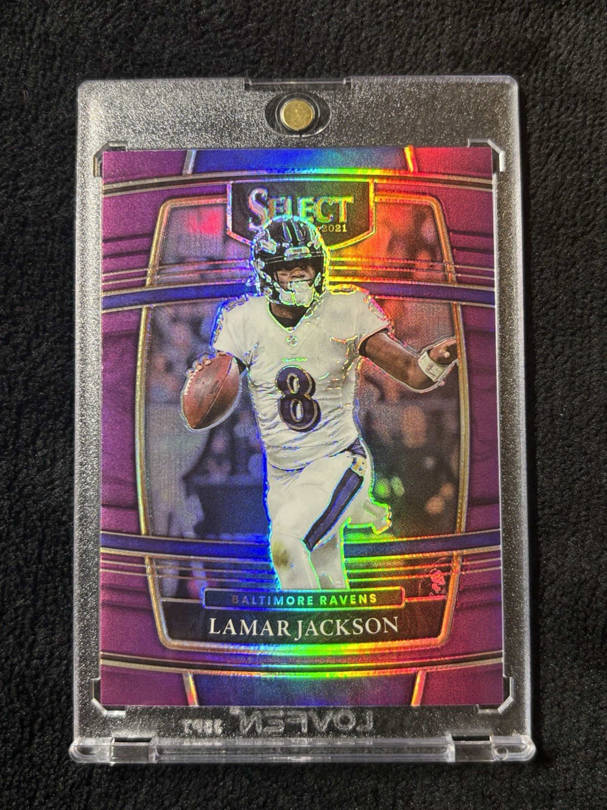 2021 Select Lamar Jackson #5 Purple Prizm Refractor /75 🟣 Ravens Color Match!