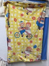 Vintage Raggedy Ann  Andy Flat Sheet Twin