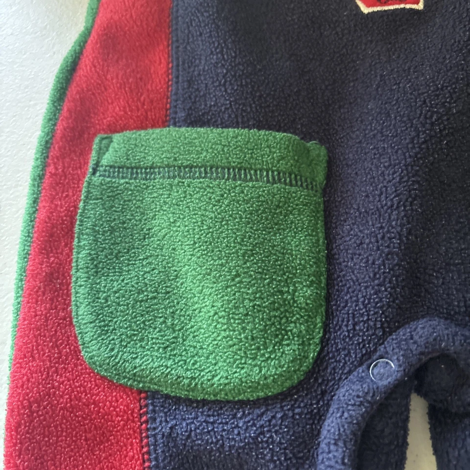 Mono polar vintage años 90 primeros momentos colores brillantes fútbol 3-6 meses Foto 3 de 4