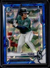 2021 Bowman Draft Sapphire Harry Ford Chrome 1st Prospect #BDC-1 Mariners