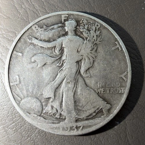 Photo of a 1937-D Walking Liberty Half Dollar from an eBay listing that sold on Jul 22, 2026