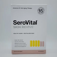 Serovital Skin Revive - Anti Aging Supplement, 30 Day Supply, 180 Capsules 05/27
