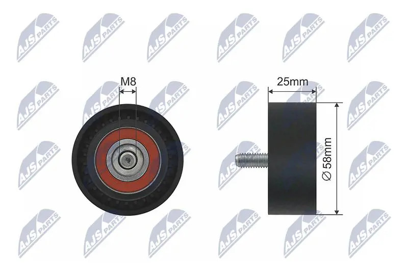 Pulley Idler V-Belt For Mercedes A (W169) B Sports Tourer 04- - Image 9