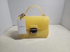 Furla Italian Jelly Candy Bag Beautiful Yellow NWT 