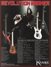 Steel Panther band Satchel Kramer Striker 211 Pacer Classic D-1 Nite V Guitar ad