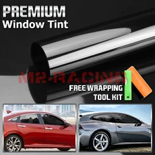 VLT 20% Uncut Roll 30" x 15FT Window Tint Film Charcoal Black Car Glass Office