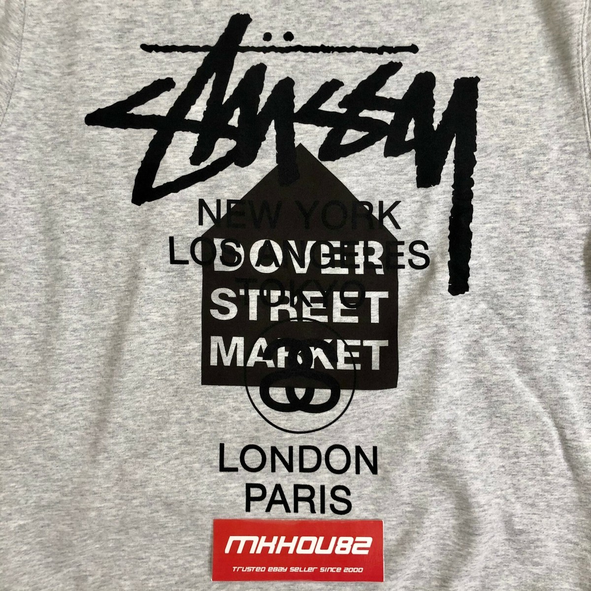 New Stussy x Dover Street Market DSM World Crew Crewneck New Stussy x Dover Street Market DSM World Crew Crewneck
