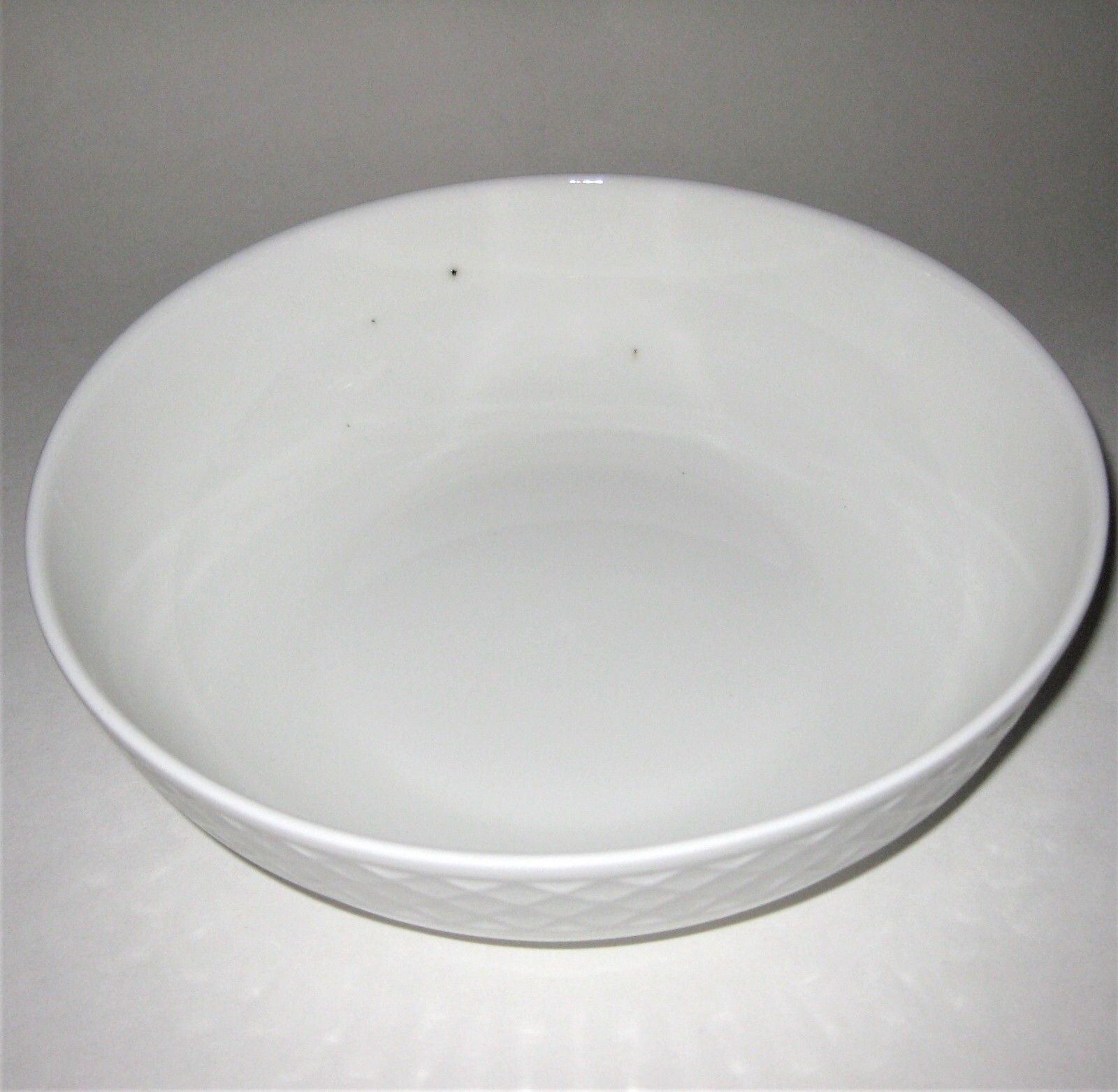 Mikasa TRELLIS WHITE Set of 4 Individual Pasta Bowls 8" NEW