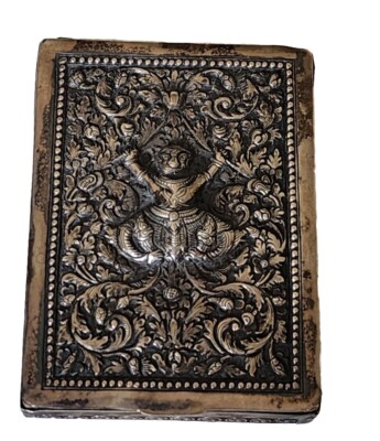 Vintage Sterling Silver Cigarette Case Box / Siam Sterling 100 Grams