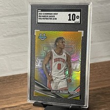 MARCUS SASSER PRC 2022-23 Bowman U Best Gold Refractor 10/50 SGC 10 🔥
