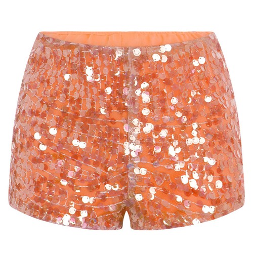 Damen Glitzer Mini Micro Shorts glänzend Pailletten Shorts Hot Pants Party Clubwear  - Bild 55 von 78
