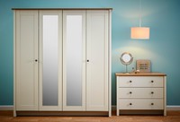 Fully Assembled Bedroom Furniture Coniston 4 Door Mirrored Wardrobe Fully Assembled Bedroom Furniture Coniston 4 Door Mirrored Wardrobe