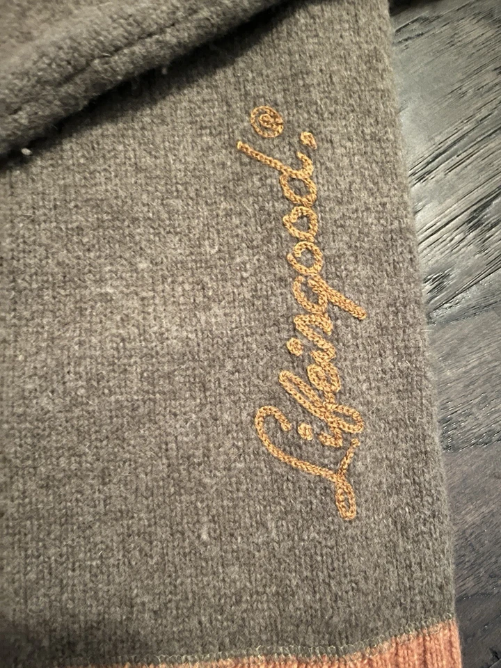 Life Is Good Heavy Lambswool 1/4 Zip  Sweater With Striped Detail M - Image 3 of 4