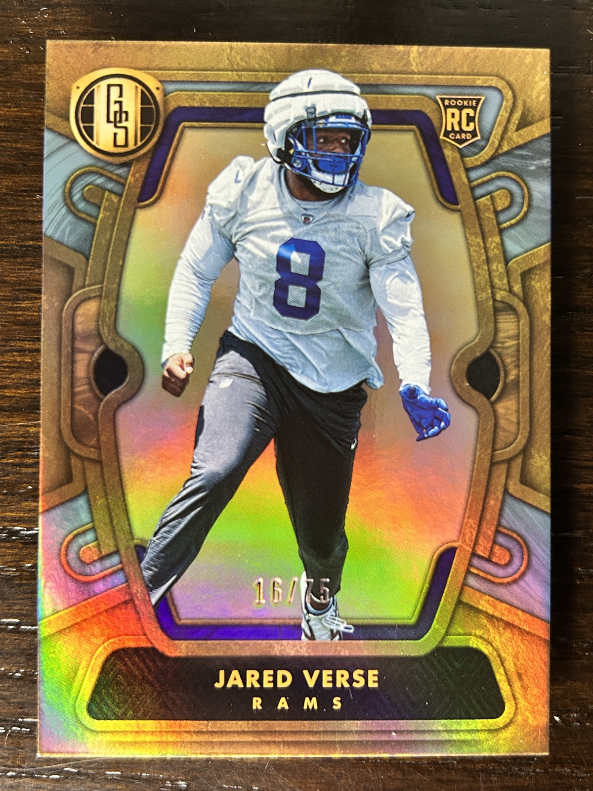 Jared Verse 2024 Gold Standard Rookie Platinum! 16/75! Rams