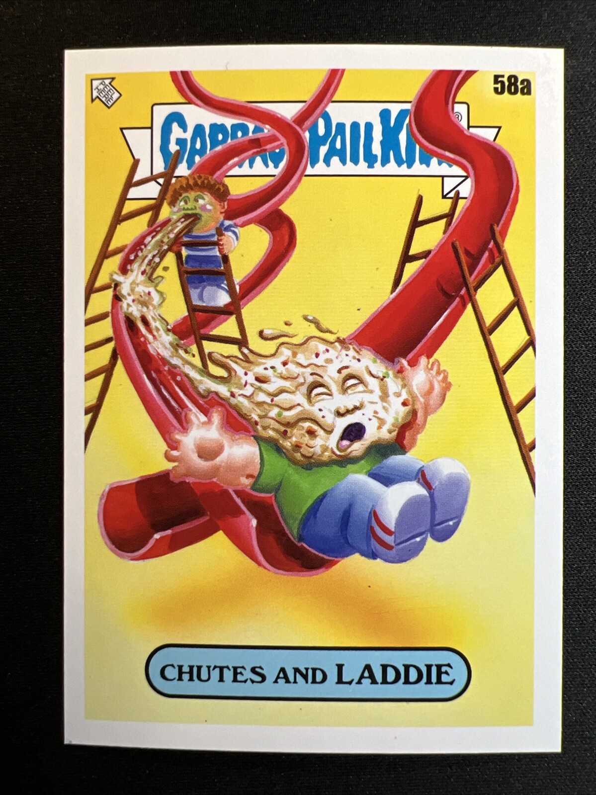 2024 Topps Garbage Pail Kids Series 1 #58a Chutes and LADDIE Piggy Parachute Card 🚀🐷