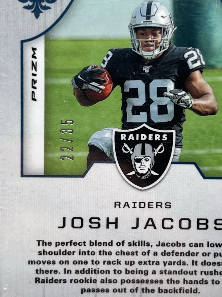 2019 Panini Rookies & Stars - Crusade #CS-JJ Josh Jacobs (RC) /35 - Image 3 of 3