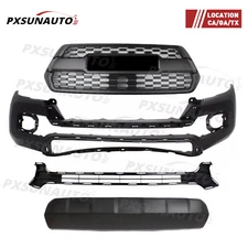Front Bumper Cover Kit For 2016-2023 Toyota Tacoma With Grilles & Bumper Valance