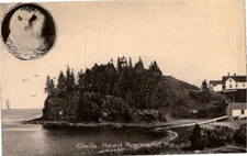 1910s Owls Head Light House Rockland Maine ME  Postcard
